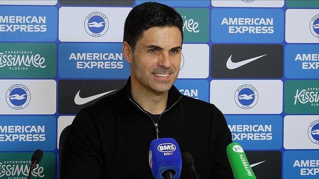 阿尔特塔：赛后谢场时得知曼城丢分，比赛期间没时间关心这个